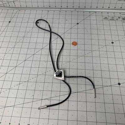 #68 Black Bolo Tie
