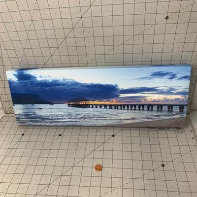 #74 John 14:1 Quote Board and Ocean Pier Decor