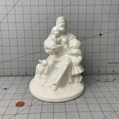 #79 Savior and Children Ceramic Piece
