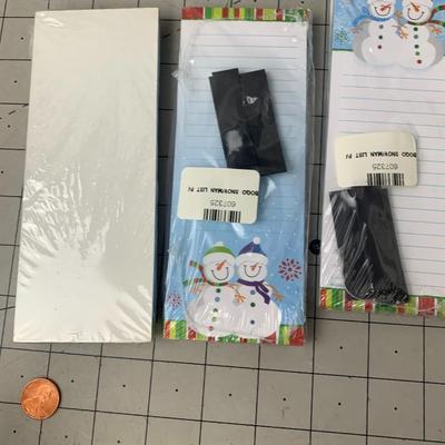 #82 Snowmen Magnetized Notepads