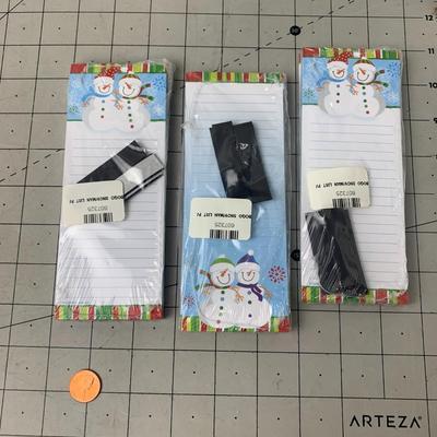 #82 Snowmen Magnetized Notepads