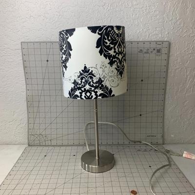 #84 Black and White Lamp 