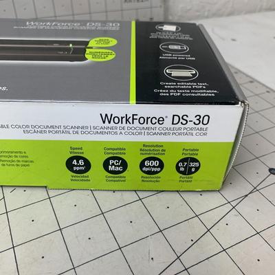 #90 Epson Work Force DS-30 Portable Scanner