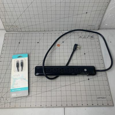 #97 Ethernet Cable and Power Extension Strip