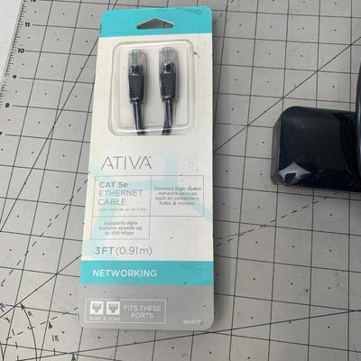 #97 Ethernet Cable and Power Extension Strip