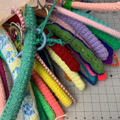 #101 Vintage Yarn Wrapped Hangers