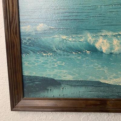 #104 Ocean Waves Framed Print