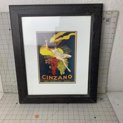 #105 Cinzano Framed Print