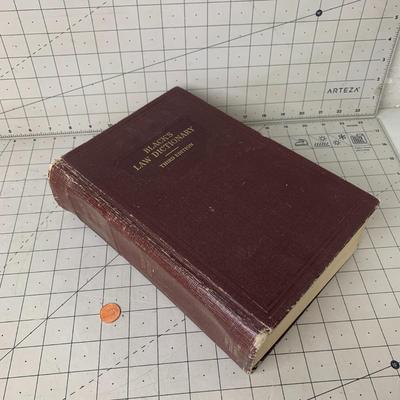#132 Black's Law Dictionary Third Edition