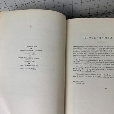 #132 Black's Law Dictionary Third Edition