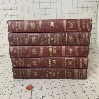 #139 The Childrens Classics: Heidi, Alice in Wonderland, Robinson Crusoe, Treasure Island and Shakespeare
