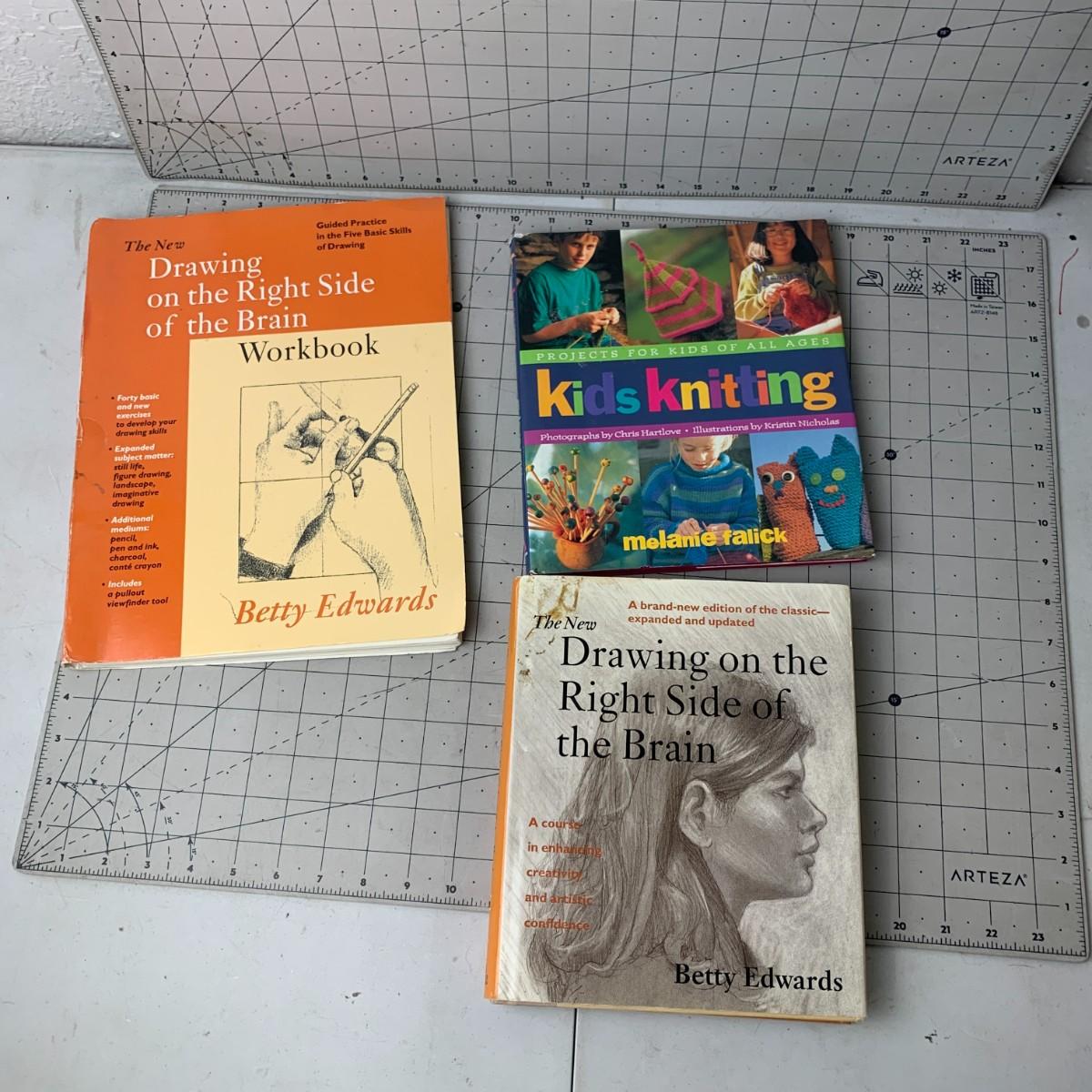 #214 Drawing and Kid's Knitting Books | EstateSales.org