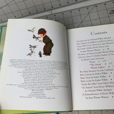 #225 Little Golden Book Eloise Wilkin Stories and The Usborne Illustrated Encyclopedia of The Natural World