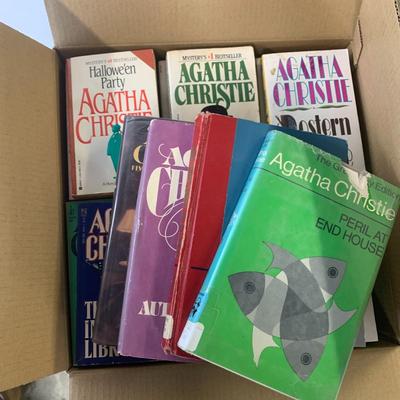 #259 Box Full of Agatha Christie Books