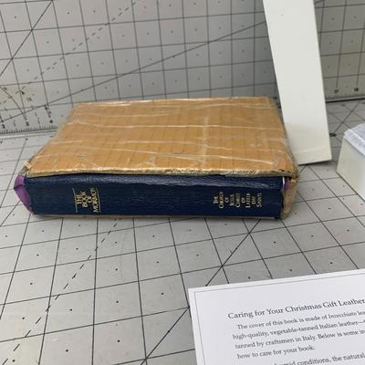 #288 Leather Bound Jesus The Christ and Book of Mormon