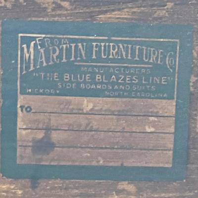 MARTIN FURNITURE CO. ~ Walnut Queen Anne Style Sideboard