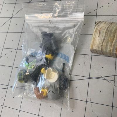 #344 Carry Case, Legos, Stone and Chain