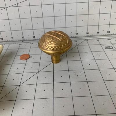 #349 Star Plate and Golden Door Knob