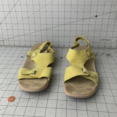#369 Yellow Sandals Size 8.5