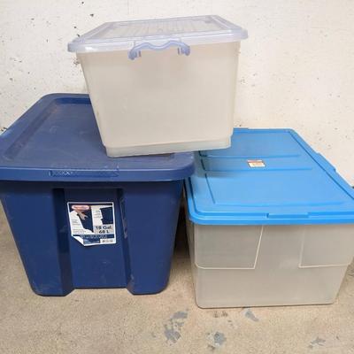 #380 Blue/Clear Storage Bins