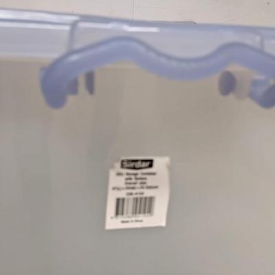 #380 Blue/Clear Storage Bins