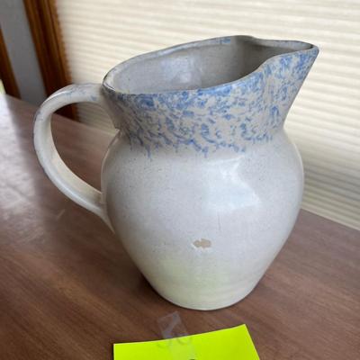 Modern Stoneware Pitcher