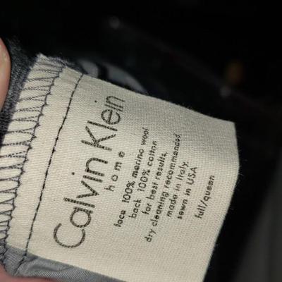 Calvin Klein pillowcase and Full/ Queen Duvet Merino Wool