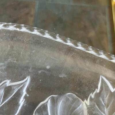 Pressed glass plate