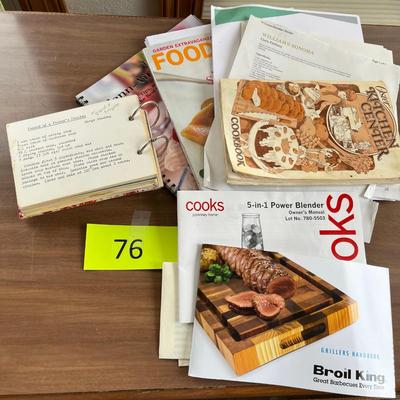 Lot of recipe booklets