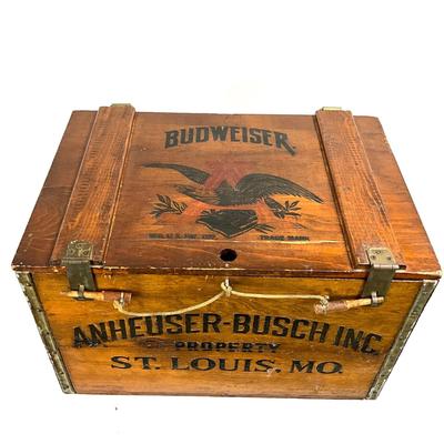 1408 Vintage Anheuser Busch Inc. Wooden Box