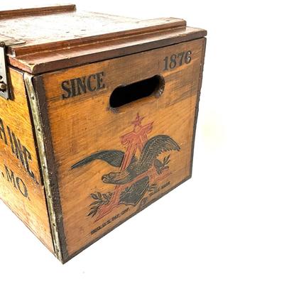 1408 Vintage Anheuser Busch Inc. Wooden Box