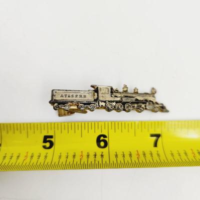 VINTAGE AT & SF RR (RAILROAD) TIE CLIP