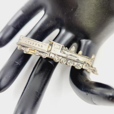 VINTAGE AT & SF RR (RAILROAD) TIE CLIP