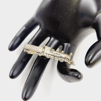 VINTAGE AT & SF RR (RAILROAD) TIE CLIP