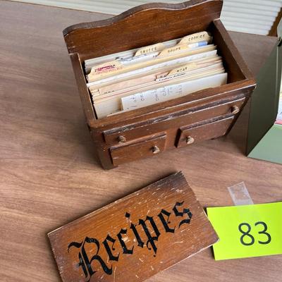 Vintage Recipe boxes full
