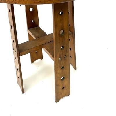 1415 Antique Arts and Crafts Stool