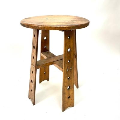 1415 Antique Arts and Crafts Stool