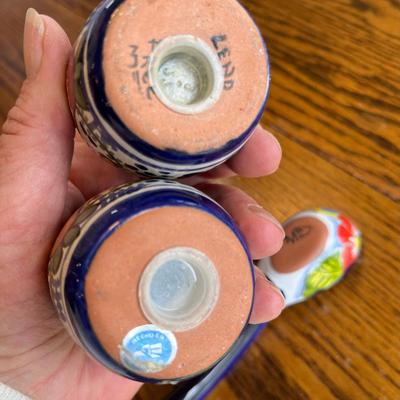 Talavera Mexican pottery pieces
