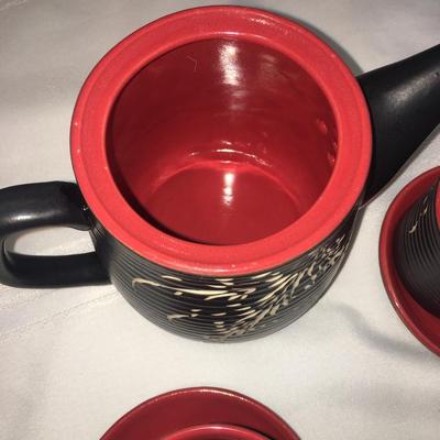 japanese teapot and cups set