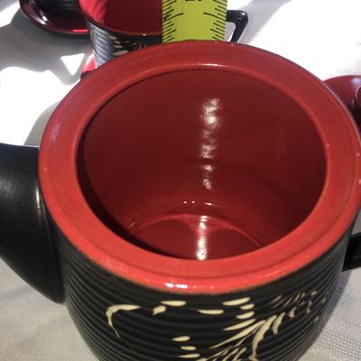 japanese teapot and cups set