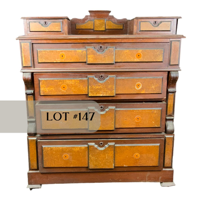 Lot 147 | Victorian Walnut Dresser