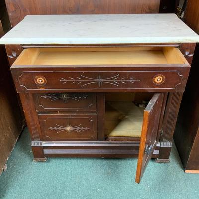 Lot 149 | 1800s Marble-Top Commode
