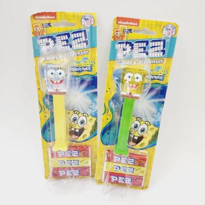 NEW SPONGE BOB PEZ SET - 2