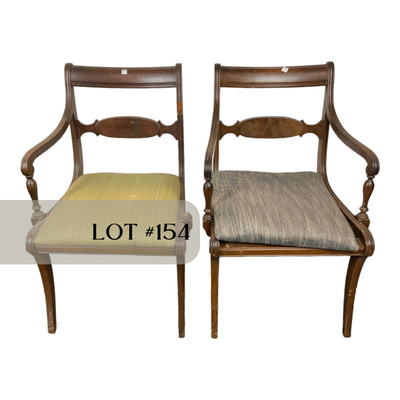 Lot 154 | Two Antique Arm Chairs