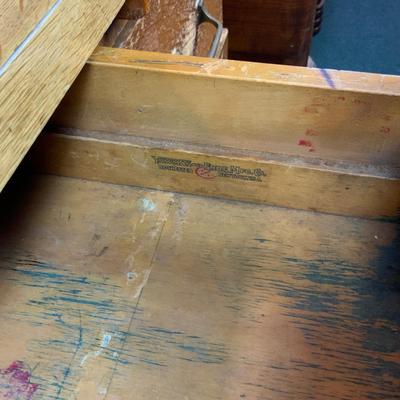 Lot 157 | Vintage Oak Teacherâ€™s Desk