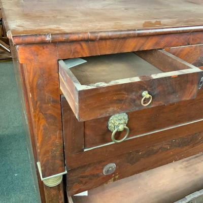 Lot 159 | Empire Mahogany Veneer Desk