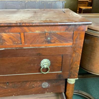 Lot 159 | Empire Mahogany Veneer Desk
