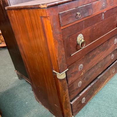 Lot 159 | Empire Mahogany Veneer Desk