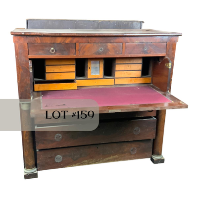 Lot 159 | Empire Mahogany Veneer Desk