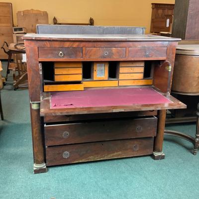 Lot 159 | Empire Mahogany Veneer Desk
